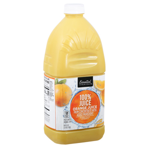 Essential Everyday 100% Juice, Orange Juice, 64 fl oz (2 qt) 1.89 l