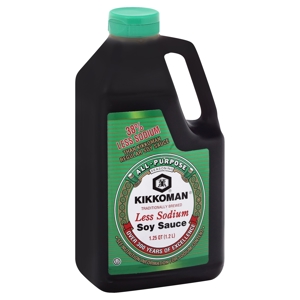 Kikkoman Soy Sauce, Less Sodium, 1.25 qt (1.2 l)