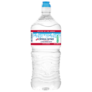 Crystal Geyser Water, Alpine Spring, Natural, 33.8 fl oz (1.05 qt) 1 l