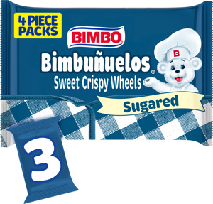 Bimbo Sugar Sweet Crispy Wheels, 3 packs, 6.99 oz