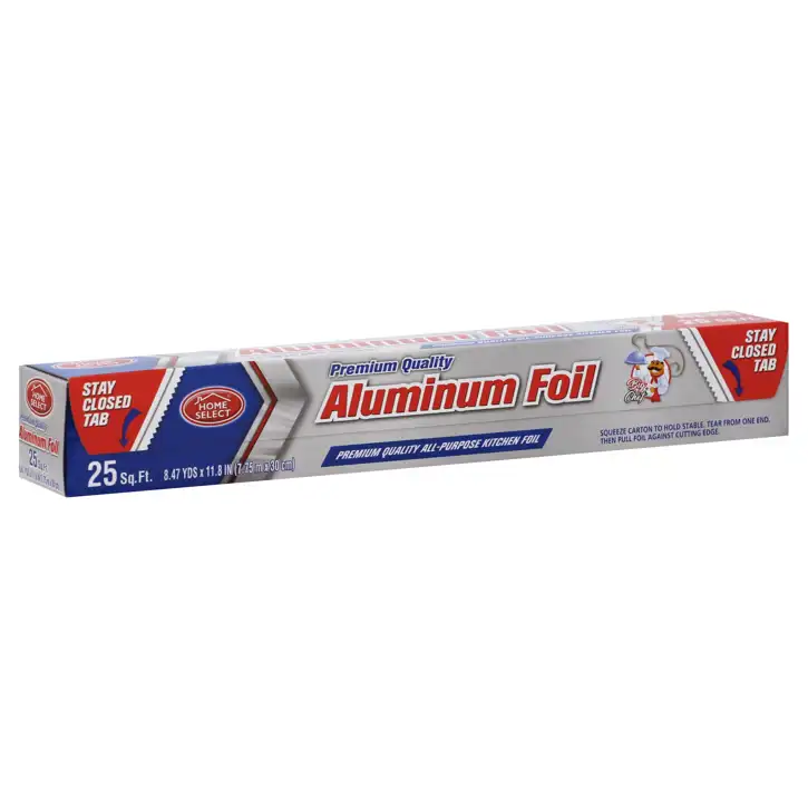 Home Select Aluminum Foil, 25 Square Feet, 1 Roll | Food Giant