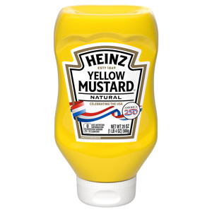 Heinz Yellow Mustard, 20 oz (1 lb 4 oz) 566 g