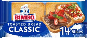 Bimbo Classic White Toasted Bread, 14 count, 7.41 oz