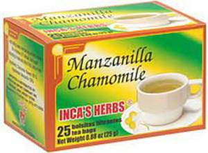 Inca's Food Inca's Herbs Manzanilla Chamomile Tea Bags, 25 count, 0.79 oz