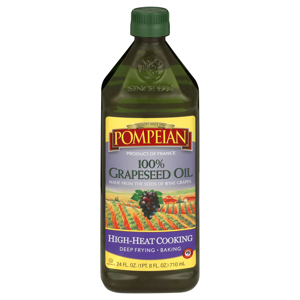 Pompeian 100% Grapeseed Oil, 24 fl oz (1 pt 8 fl oz) 710 ml