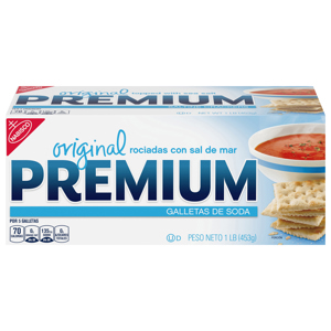 Premium Saltine Crackers, Original, 1 lb (453 g)