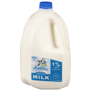 Anderson Dairy 1% Milkfat Light Lowfat Milk 1 Gal, 1gal