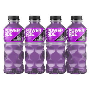 Powerade Sports Drink, Grape, 8 - 20 fl oz (1.25 pt) 591 ml bottles
