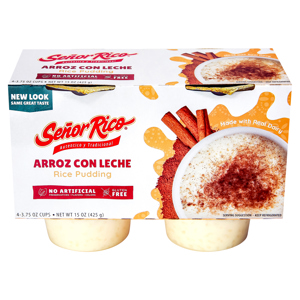 Senor Rico Rice Pudding, Arroz Con Leche, 4 - 3.75 oz cups [15 oz (425 g)]