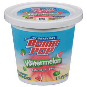 Bomb Pop Frozen Confection, Watermelon & Lime, 6 fl oz (177 ml)