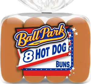 Ball Park White Hot Dog Buns, 8 count, 14 oz