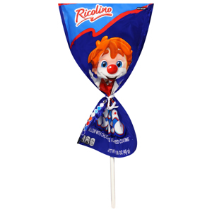 Ricolino Paleta Payaso Marshmallow with Chocolate Flavored Coating, 1.58 oz (45 g)