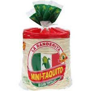 La Banderita Mini-Taquito, Corn Tortillas, 60 ct