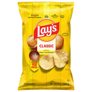 Lay's Classic Potato Chips, 8 oz (226.8 g)