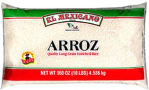 El Mexicano Long Grain Rice, 10 lb