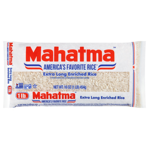 Mahatma White Enriched Extra Long Rice, 16 oz (1 lb) 454 g