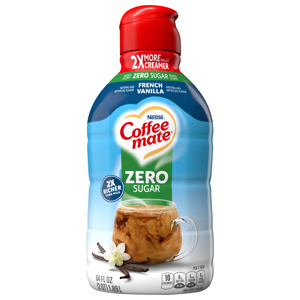 Coffee-Mate Creamer, Non Dairy, Zero Sugar, French Vanilla, 64 fl oz (2 qt) 1.89 l