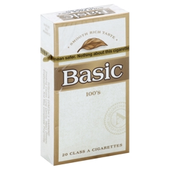 are basic cigarettes still available My Products – Hilltop Supermarket – Basic Cigarettes, 100's, Gold Pack,  Flip-top Box, 20 Cigarettes