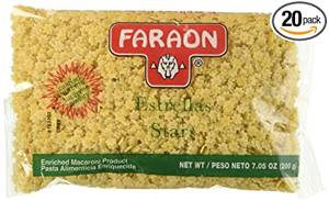 Faraon Estrellas, Pasta Stars, Enriched Macaroni Product, 7 oz