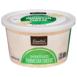 Essential Everyday Cheese, Parmesan, Shredded, 5 oz (141 g)