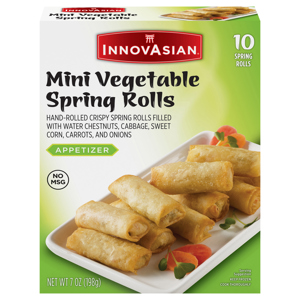 InnovAsian Appetizer Vegetable Mini Spring Rolls, 10 rolls [7 oz (198 g)]
