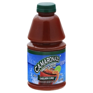 Camaronazo Tomato & Shrimp Cocktail, Chelada Lime, 32 fl oz (1 qt) 946 ml