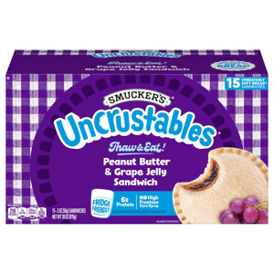 Smucker's Peanut Butter & Grape Jelly Sandwich, 15 - 2 oz (58 g) sandwiches [30 oz (870 g)]