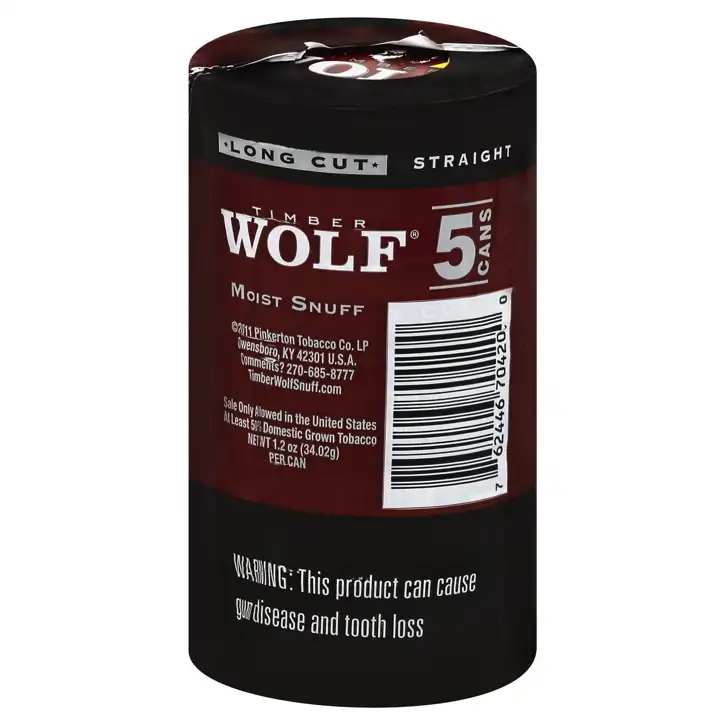 pinkerton tobacco owensboro ky Shopping Lists – Liberty - #51 – Timber Wolf Moist Snuff, Long Cut,  Straight, 5
