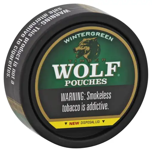 My Products – Hilltop Supermarket – Timber Wolf Moist Snuff, Wintergreen,  Pouches, 15 Pouches [0.82 Oz (23.25 G)]