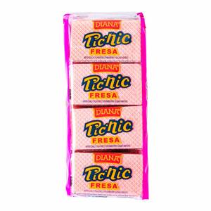 Pic-Nic Wafer Cookies, Strawberry, 8 - 0.63 oz