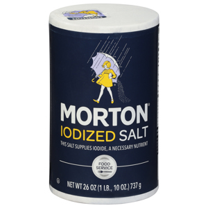 Morton Salt, Iodized, 26 oz (1 lb 10 oz) 737 g