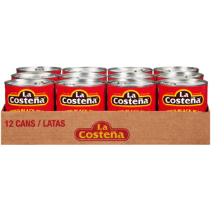 La Costena® Refried Black Beans 12-28.9 Oz. Cans