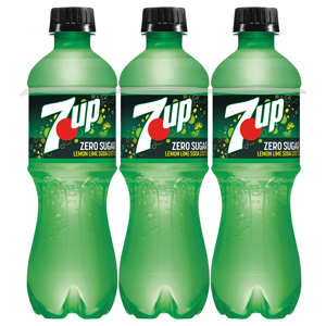 7-UP Soda, Zero Sugar, Lemon Lime, 6 - 16.9 fl oz (500 ml) bottles
