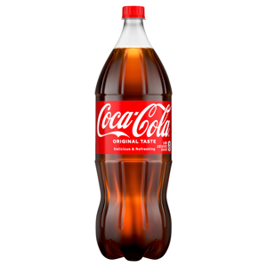 Coca-Cola Cola, Original Taste, 2 liter (2 qt 3.6 fl oz) 67.6 fl oz