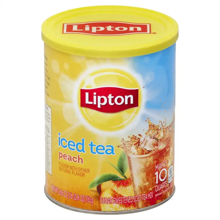 Lipton Iced Tea Mix, Peach, 26.8 Oz (1 Lb 10.8 Oz) 762 G