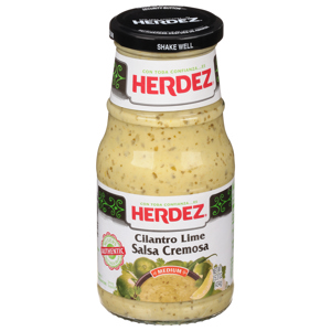 Herdez Salsa Cremosa, Cilantro Lime, Medium, 15.3 oz (434 g)