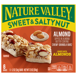 Nature Valley Chewy Almond Granola Bars, 6 - 1.2 oz (34 g) bars [7.2 oz (204 g)]