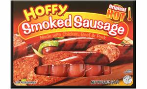 Hoffy Smoked Sausage, Hot, 32 oz