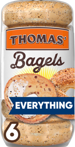 Thomas' Everything Bagels, 6 count, 18 oz