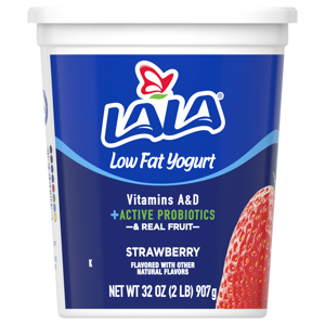 Lala Yogurt, Strawberry, Low Fat, 32 oz (2 lb) 907 g