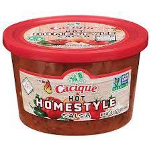 Cacique Salsa, Homestyle, Hot, 16 oz (1 lb) 454 g
