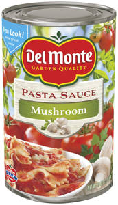 Del Monte Mushroom Pasta Sauce, 24 oz (1 lb 8 oz) 680 g