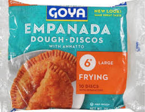 Goya Frying Discs Large 6 Inch Empanada, 10 discs [20 oz (567 g)]
