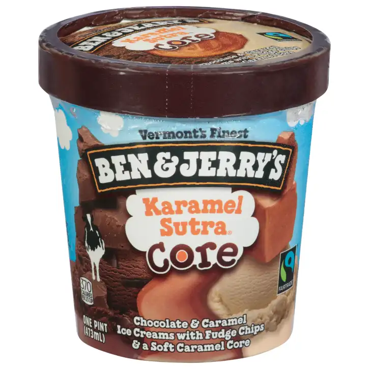 ★Chocolate × Thunder × Spitfire 新品コンプリート Ben & Jerry's Ice Cream, Karamel Sutra Core, One Pint (473 Ml
