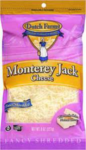 Dutch Farms Monterey Jack Cheese, Fancy Shredded,  8 oz