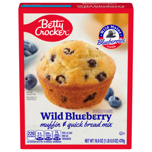 Betty Crocker Wild Blueberry Muffin & Quick Bread Mix, 16.9 oz (1 lb 0.9 oz) 479 g