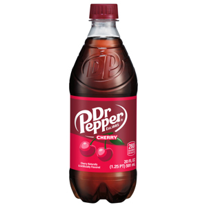 Dr Pepper Cherry Soda, 20 fl oz (1.25 pt) 591 ml