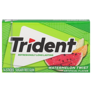 Trident Gum, Sugar Free, Watermelon Twist, 14 sticks