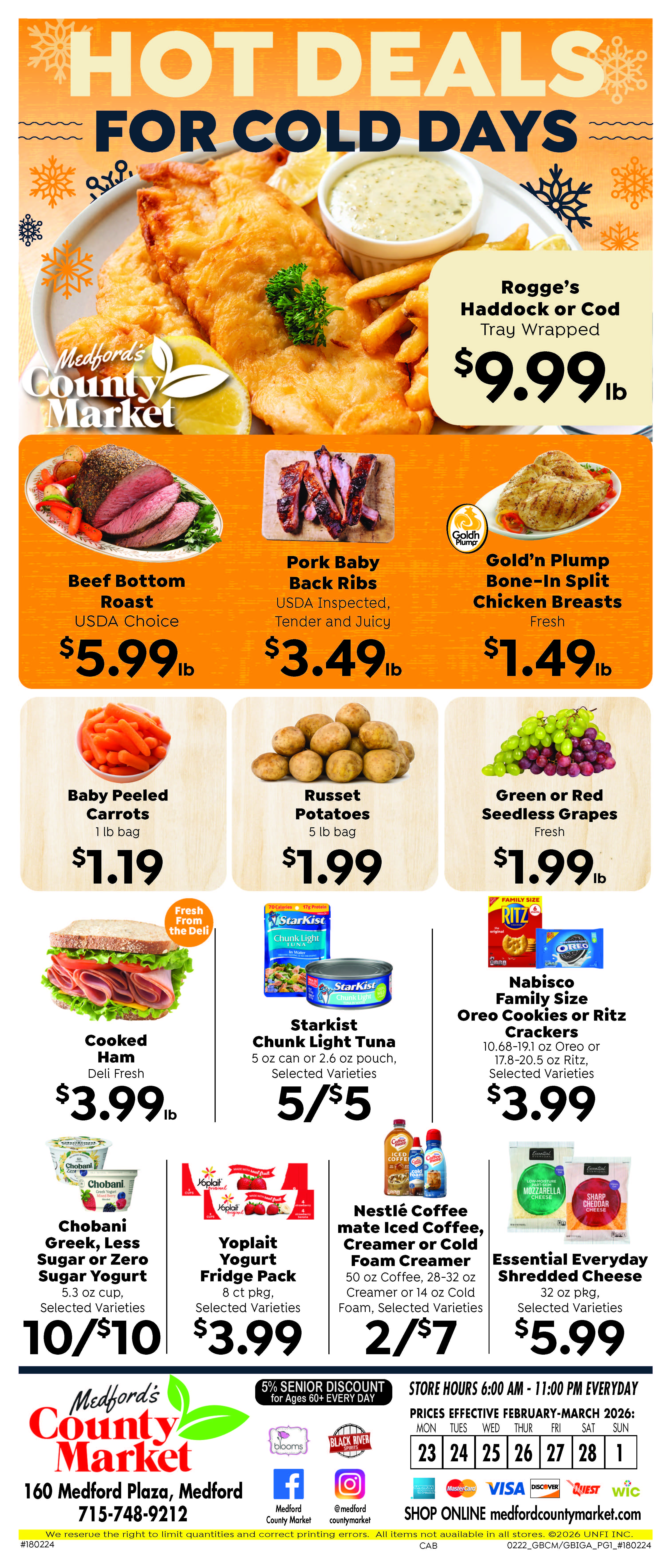 Weekly Ad Flyer – Medford County Market – Furlani Texas Toast