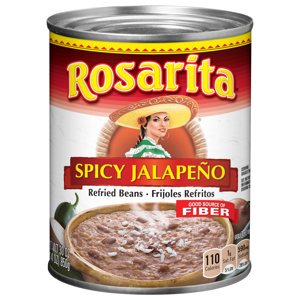 Rosarita Refried Beans, Spicy Jalapeno, 30 oz (1 lb 14 oz) 850 g